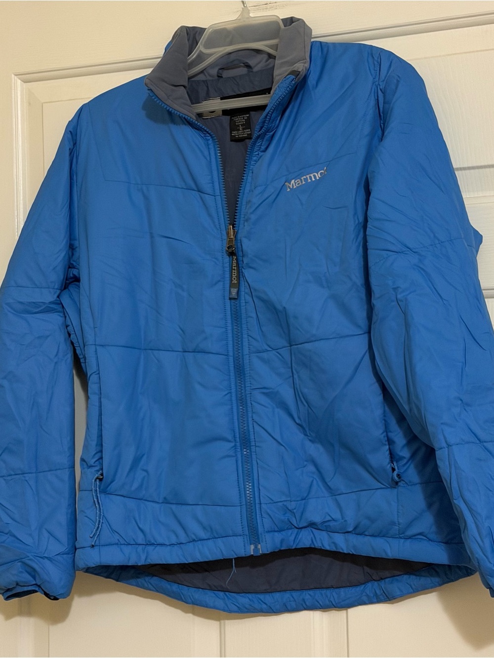 Marmot Womens Coat Large Blue Full Zip Hiking Outdoor Jacket L